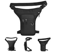 SunaOmni Thigh Bag with Leg Strap Multi-pocket Adjustable Leg Bag Waterproof Waist Zipper Closure Unisex 7.1x0.8x12.2in Drop for Motorcycle Hiking Outdoor Drop