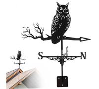 SunaOmni Weather Vane, Metal Weather Vanes Roof Mount, Owl Weathervanes Weather Vane for the Garden Weather Vanes Roof Mount Weather Vane for the Garden, Yard, Sheds, Yard, Patio Decor