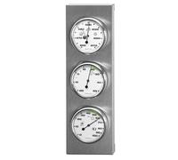 Sunartis 3-4013 THB197 Stainless Steel Weather Station Barometer Hygrometer and Thermometer