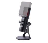SUNATUR RGB Condenser Microphone, Compatible with PC, Desktop, Phone, PS4, PS5, Mac, Noise Reduction/Mute/Gain/Real-Time Control Functions, for Recording, Streaming & Podcasting