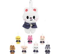 SunAurora Stray-Kids Plush Doll, SK Zoo Keyring 12 cm, 'Magic School' Cute Keyring Pendant, 'ATE' Cuddly Toy Collectible, jiniret, M