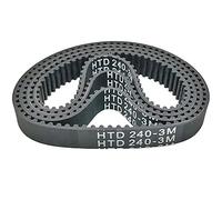 SUNB3DRTB 10pcs HTD3M Timing Belts, HTD3M201/288/291/294/297/300/306/309mm Width 8/10/12mm Rubber Belt Closed Loop Synchronous Belt(306mm,12mm)