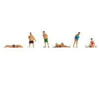 Sunbathers (6) Hobby Figure set Painted Noch 47300