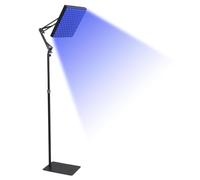 Sunbathing Tanning Lamp, 45W 225 Full Blue LED Lights, 5-30 Mins Timing 180° Rotating Tanning Lamp, with Eye mask & Bracket, Large Area Lighting for Body & Face, Bronze Skin