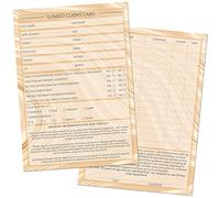 Sunbed Client Cards A6 Size - Salon and Therapist Customer Consultation Record - Treatment Services Essentials - Profile and Recording Forms - Beauty Stationery - 105x148mm - Pack of 25