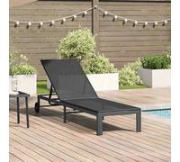 Sunbed Reclining 1-person Poly Rattan Modern Outdoor Lounger Chair vidaXL
