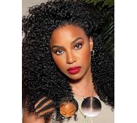 Sunber Bye Bye Knots 4C Kinky Curly Pre Cut Lace Front Glueless Curly Put On Go 3S Wear Afro Curly Human Hair Wig Pre Bleached Invisible Knots 150% Density Pre Plucked with Baby Hair 45.7 cm