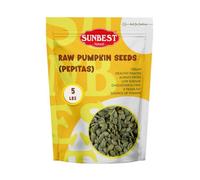 Sunbest Natural - Raw Pumpkin Seeds, 5 lbs - Nutty and Nutritious | Ideal for Snacking and Culinary Uses