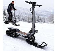 SUNBGRPYE Adult Snowmobile, Electric All-Terrain Sled, Front Sled + Rear Track, 30km Range - 48V 20Ah Battery, 3-Level Height Adjustment, NFC Sensor Unlocking, For Roads, Snow, Ice
