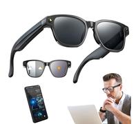 SUNBGRPYE Ai Smart Glasses, 800W Camera + 1200P HD Video Recording, Color-Changing Anti-Blue Light Lenses, Wifi + Bluetooth 5.4, Voice Assistant/Multi-Language Translation A