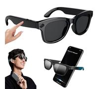 SUNBGRPYE Ai Smart Glasses, With 5MP HD Camera + Speaker, Voice Control, Music Playback, Real-Time Translation (26 Languages), Wi-Fi 4 + Bluetooth 5.3, For Travel, Business A