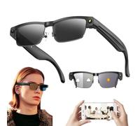 SUNBGRPYE Ai Smart Glasses, With HD 8MP Camera + Speaker, Bluetooth Calling, 1200P HD Video Recording, Ai Real-Time Translation, Wifi Bluetooth Transmission, For Travel, Music, Calls B
