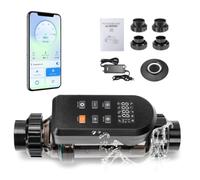 SUNBGRPYE Saltwater Pool Chlorinator System, Built In Wi-Fi & App-Controlled Salt Chlorine Generator, Adjustable Salt Concentration (5%-100%), Salinity Alarm, For 10-60k Pools 15g/h