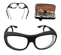 SUNBGRPYE X-Ray Radiation Protection Lead Glasses, With Side Shields, 0.5mmpb/0.75mmpb Lead Glass, Radiation Safety Lead Glasses, With Fixed Rope 0.75mmpb