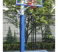 sunbiaouk Square Basketball Pole Padding, 6 Feet Tall Foam Bumper Pillar Sleeve, Wrap Around Post Padding for Protect Basketball Stanchions and Tennis Posts(Blue,15 * 15cm)