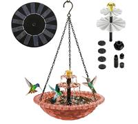 Sunbird Bath - Cascade with Pump and Sprayer | Bird Bath with Solar Fountain,Birds for Garden, Pond,Terrace, Outdoor