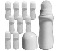 Sunblock Applicator, 10pcs Sunscreen Applicator for Kids & Adults, 50Ml Refillable Roller, Curved Design for Easy Sunblock Application, Travel & Beach Essential, Sunscreen for Kids