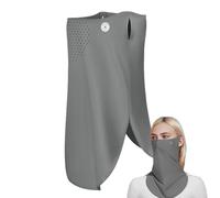 Sunblock Face Cloth - 40cm Safety Veil, Integrated Neck Cover, Soft Shielding Scarf | Seamless Travel Accessories Summer Sun Barrier Versatile Headwear Athletic Performance Sun Shade Clothing