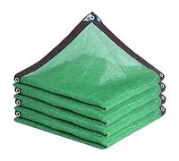 Sunblock Shade Cloth Taped Edge with Grommets UV Resistant Shade Sunblock Net Green Shade Cloth for Greenhouse, Parking Shed, Garden Yard or Kennel 12-Pin (2mx4m/6.6ftx13.1ft)
