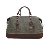 Sunborls Holdall Bag 55L - Large Capacity Travel Bag for Men with Genuine Leather Accents, Classic Duffle Bag Mens, Perfect Overnight & Weekend Bag