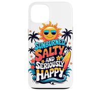 Sunburned, Salty and Seriously Happy Retro Beach Vibes Case for iPhone 13
