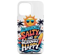 Sunburned, Salty and Seriously Happy Retro Beach Vibes Case for iPhone 13 Pro Max
