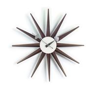 Sunburst Clock wall clock - walnut Vitra SINGLE PIECES
