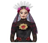 Sunburst Day of the Dead Deluxe Fancy Dress Headband Costume Accessory