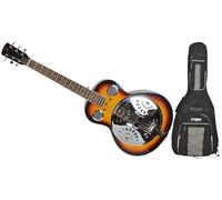 Sunburst Electro Acoustic Resonator Guitar with Guitar Bag by Bryce Music