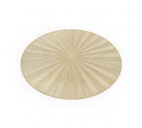 Sunburst Gold Round Placemats Set of 4 (38cm) - Non-Slip Heat Resistant Metallic Tablemats, Elegant Dining Mats for Kitchen Table Decoration - Luxury Interiors by Rowen Homes (Gold)