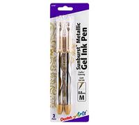 Sunburst Metallic Gel Pen Medium Line 2/Pkg-Gold