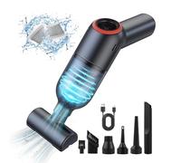 SUNCANDXY Handheld Car Vacuum Cleaner: Mini Car Vacuum Cleaner Portable Rechargeable Hand Vacuum with Powerful Suction 3 in 1 Small Hand Held Vacuum for Pet Car Office Home - Black