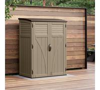 Suncast Aston Large Storage Cabinet - Sand, Brown