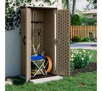 Suncast Aston Storage Cabinet - Sand, Brown