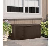 Suncast Minnesota 469L Resin Garden Storage Box - Brown (W)134Cm (D)74Cm (H)66Cm