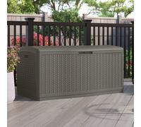 Suncast Minnesota 469L Resin Garden Storage Box - Stone Grey (W)134Cm (D)74Cm (H)66Cm