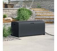 Suncast Missouri 276L Resin Garden Storage Box - Grey (W)117Cm (D)60Cm (H)57Cm