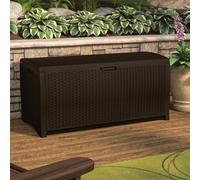 Suncast Missouri 375L Storage Box - Java Brown, Brown