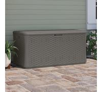 Suncast Oregon 507L Resin Garden Storage Box - Grey (W)140Cm (D)72Cm (H)69Cm