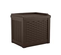Suncast 22 Gallon Small Resin Storage Seat, Java, SSW600J