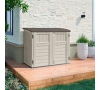Suncast Stow-Away Store - Vanilla, Brown