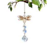 Suncatcher Decoration - Honey Bee Crystal Pendant, Spectrum Light Pendant | Hanging Window Prism Accessories, Multicolor Reflection Artwork with Elegant Finish for Wedding, Patio, Balcony