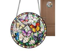 Suncatcher Decoration - Two-Dimensional Flat Interior Decoration with Chain | Acrylic Window Colorful | for Inauguration Home Birthday Mother's Day Living Room Entrance Balcony