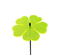 SunCatcher Garden Decor Ornament Double Blossom Large Decorative Garden Stake 75cm, 29.5 inch high Outdoor Yard Accessory Gift for Gardener, Colour:fluorescent Yellow