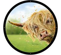 SunCatcher Garden Mirror Brody, Highland Cow Illustrations by Bree Merryn