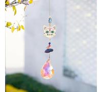 Suncatcher Hanging Crystal Ornament with Faceted Pendant for Window Display Light Reflection Charm Rainbow Maker Decoration for Home