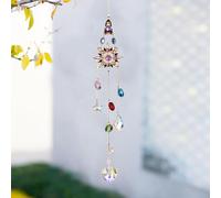 Suncatcher Hanging Crystal Ornament with Faceted Pendant for Window Display Light Reflection Charm Rainbow Maker Decoration for Home