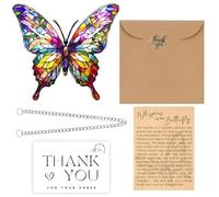 Suncatcher, Sun Catchers for Windows, Stained Window Hangings, Butterfly Ornaments, Garden Sun Catchers, Window Sun Catcher, Glass Suncatcher, Butterfly Suncatcher for Home Garden Office