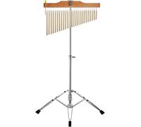 SUNCELRENT Musical Chimes Instruments, 27-44Inch Height-Adjustable Stand Chimes for Classroom, Musical Percussion for Practice and Performance (25Note Golden)