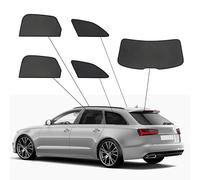 SunClip Privacy & Sun protection compatible with Audi A6 (C7) Avant 2011-2018, Black